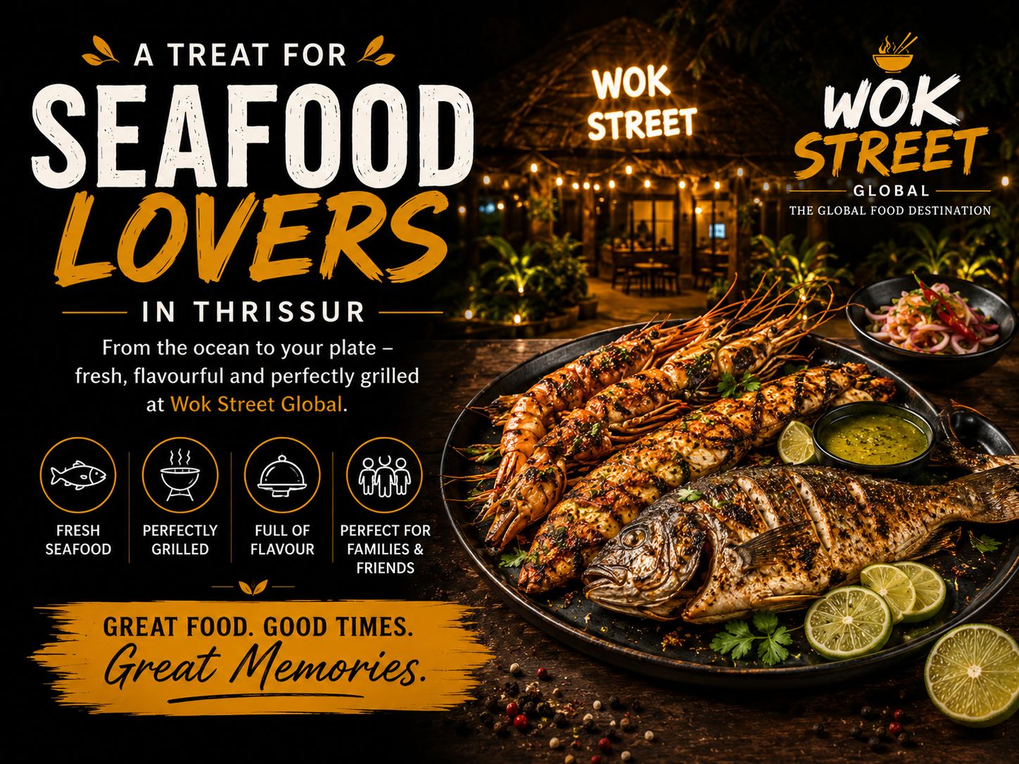 Seafood Lovers’ Guide to Wok Street: Traditional Seafood Grills & Coastal Flavours in Thrissur
