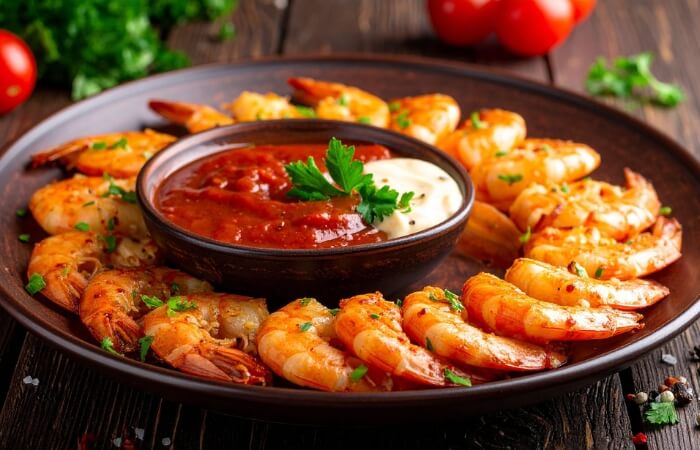 Prawns in Honey Ginger Sauce